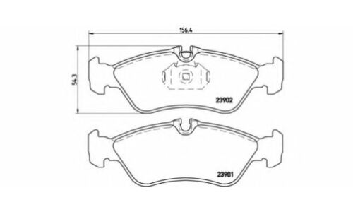 Колодки тормозные дисковые Brembo, комплект на ось (4 шт), арт. P50082