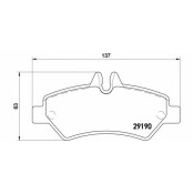 Колодки тормозные Brembo дисковые, арт. P50084