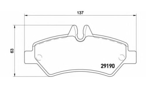 Колодки тормозные Brembo дисковые, арт. P50084
