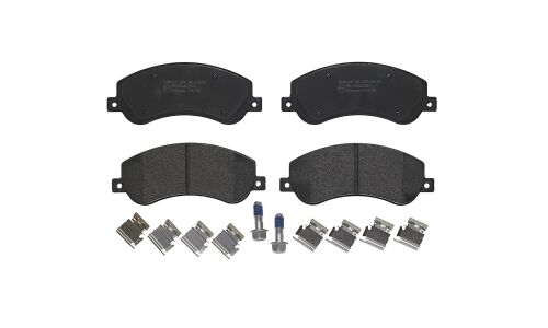 Колодки тормозные дисковые Brembo, комплект на ось (4 шт), арт. P85115