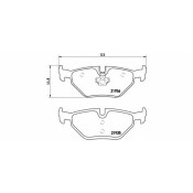 Колодки тормозные Brembo дисковые, арт. P06025