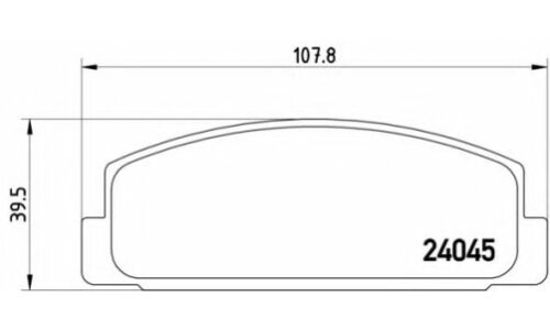 Колодки тормозные дисковые Brembo, комплект на ось (4 шт), арт. P49036