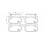 Колодки тормозные Brembo дисковые, арт. P68010