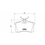 Колодки тормозные Brembo дисковые, арт. P68024