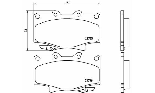 Колодки тормозные Brembo дисковые, арт. P83025