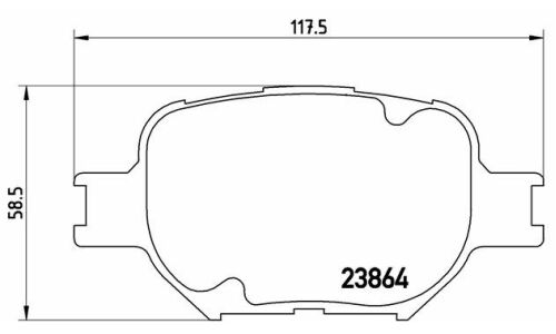 Колодки тормозные Brembo дисковые, арт. P83054