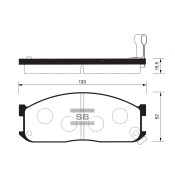 Колодки тормозные передние Sangsin, арт. SP 1044