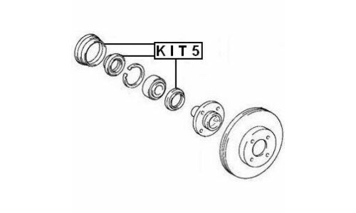 Сальник ступицы Febest, арт. KIT5