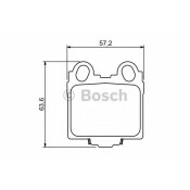 Колодки тормозные дисковые Bosch, задние, комплект на ось (4 шт), арт. 0 986 494 231