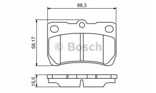Колодки тормозные дисковые | зад Bosch, арт. 0 986 494 253