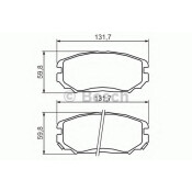 Колодки тормозные дисковые Bosch, передние, комплект на ось (4 шт), арт. 0 986 494 374