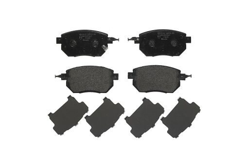 Колодки тормозные дисковые Brembo, комплект на ось (4 шт), арт. P56051