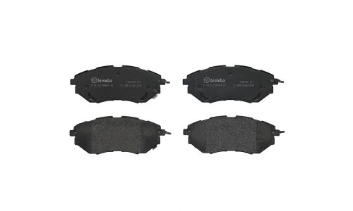 Колодки тормозные дисковые Brembo, комплект на ось (4 шт), арт. P 78 017