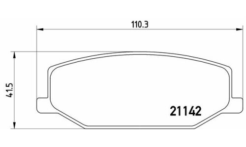 Колодки тормозные Brembo дисковые, арт. P79001