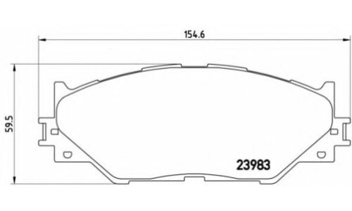 Колодки тормозные Brembo дисковые, арт. P83074