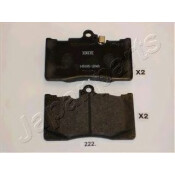 Колодки тормозные дисковые Japan Parts, передние, комплект на ось (4 шт), арт. PA-222AF