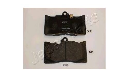 Колодки тормозные дисковые Japan Parts, передние, комплект на ось (4 шт), арт. PA-222AF