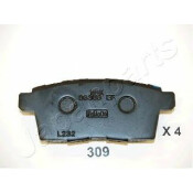 Колодки тормозные дисковые Japan Parts, задние, комплект на ось (4 шт), арт. PP-309AF