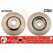 Диск тормозной TRW, арт. DF4949S