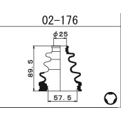 Пыльник ШРУСа Maruichi, внутренний, арт. 02-176