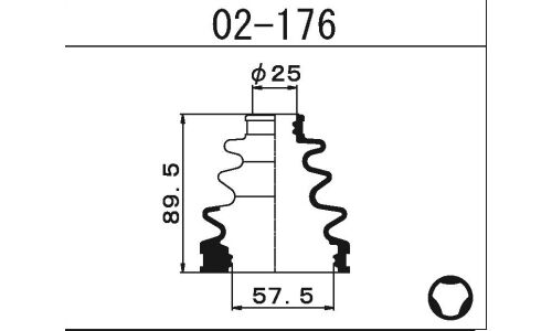 Пыльник ШРУСа Maruichi, внутренний, арт. 02-176