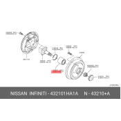 Подшипник ступичный NISSAN, задний