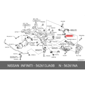 Стойка стабилизатора (линк) Nissan, задняя, левая, арт. 56261-3JA0B