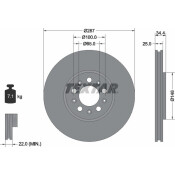 Диск тормозной с покрытием PRO | перед прав/лев Textar, арт. 92106603
