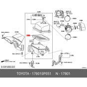 Фильтр воздушный Toyota, арт. 17801-0P051