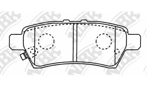 Колодки тормозные дисковые NiBK, комплект на ось (4 шт), арт. PN0430