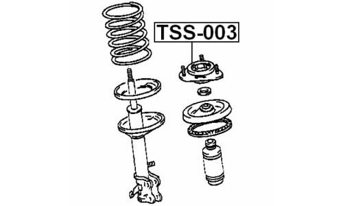 Опора амортизатора Febest передняя, правая/левая, арт. TSS-003