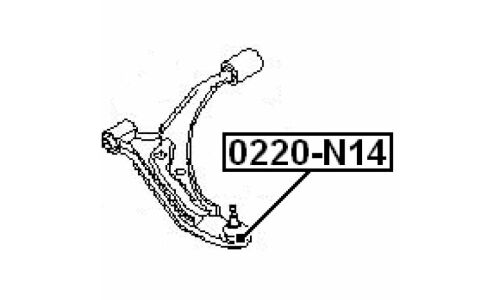 Опора шаровая Febest, арт. 0220-N14