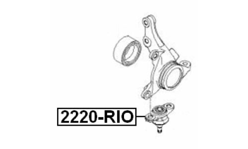 Опора шаровая Febest, передняя, арт. 2220-RIO