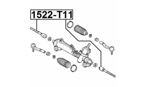 Тяга рулевая Febest, арт. 1522-T11