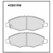 Колодки тормозные дисковые Allied Nippon, передние, комплект на ось (4 шт), арт. ADB31508