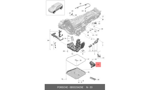 Фильтр масляный АКПП VAG, арт. 0B5 325 429 E
