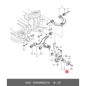 Подшипник ступицы с монтажнымидеталями | перед VAG, арт. 2H0 498 627 A