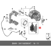 Колодки тормозные дисковые BMW, передние, комплект на ось (4 шт), арт. 34 11 6 858 047