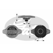 Крышка горловины радиатора Gates, арт. RC134 Крышка горловины радиатора Gates, арт. RC134