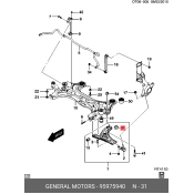 Сайлентблок GM, арт. 95975940
