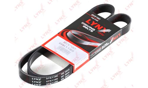 Ремень поликлиновый LYNXauto, арт. 6PK1195