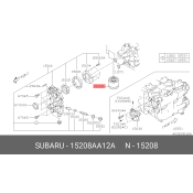 Фильтр масляный Subaru, арт. 15208-AA12A