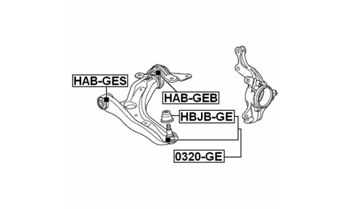 Опора шаровая Febest, арт. 0320-GE
