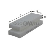 Фильтр салонный GoodWill, комплект 2шт, арт. AG 179 2K CF