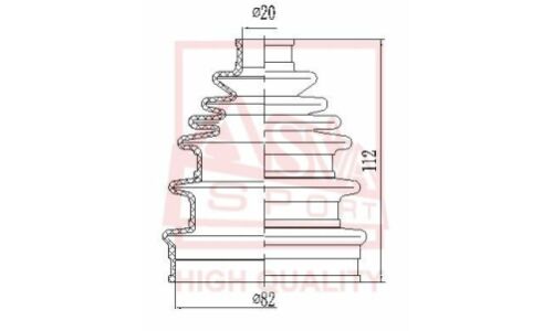 Пыльник ШРУСа Asva, арт. ASBT-UN