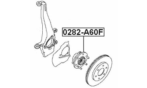 Ступица колеса Febest, арт. 0282-A60F