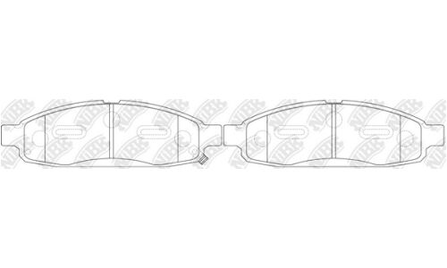 Колодки тормозные NiBK дисковые, арт. PN0428