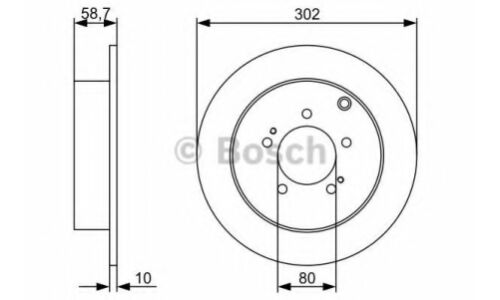 Диск тормозной Bosch, задний, арт. 0 986 479 318
