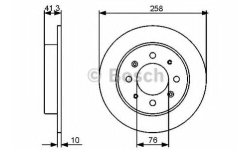 Диск тормозной | зад Bosch, арт. 0 986 479 462