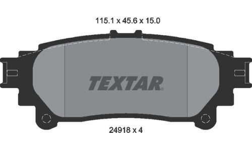 Колодки тормозные Textar дисковые, арт. 2491801